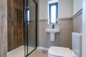 Shower Room in 2c Primrose Avenue, Bangor after renovation, superb one bedroom bungalow for sale